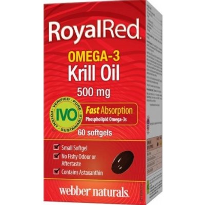 Webber Naturals Omega 3 Krill oil 500mg 60 tabliet - Royal Krill Oil