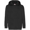 Black children's sweatshirt Classic kangaroo Fruit of the Loom čierna 7-8 Y Fruit of the Loom 5904882096616