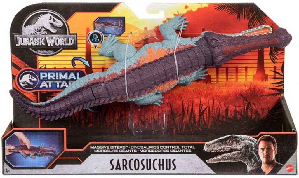 Mattel Jurský svět dinosauři v pohybu Sarcosuchus