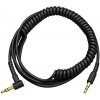 Kábel JACK3,5st vidlica/JACK3,5st vidlica 1,3-2m MARSHALL HEADPHONE AUDIO CABLE BLACK 20cm krútený (A51)