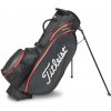 Titleist Golfový bag Stand Players 5 komorový, nepremokavý StaDry Black/Black/Red Jedna veľkosť