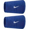 Potítko Nike Swoosh Double-Wide 2P - game royal/white - Modrý