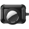 AppleKing 2v1 superodolný ochranný obal pre AirPods Pro/AirTag - čierny - možnosť vrátiť tovar ZADARMO do 30tich dní