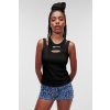 TRIČKO KARL LAGERFELD JEANS KLJ LAYERED RIBBED TANKTOP BLACK