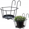 Balkónový kvetináč 29 x 22 cm, kovový