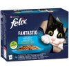 Felix Fantastic Krmivo pre mačky – rybie príchute v želé, 12 x 85 g