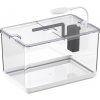 Mini plastové akvárium 10l s LED osvetlením a vnútornou filtráciou biele
