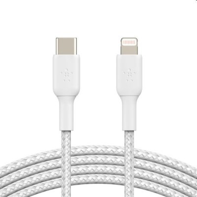 Belkin CAA004bt2MWH USB-C to Lightning, 2m, bílý