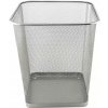 Kovový odpadkový kôš D.rect 18 l strieborný