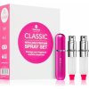 Travalo Classic HD Hot Pink plniteľný rozprašovač parfémov 5 ml + obal na plniteľný rozprašovač parfémov