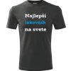 Grafitové tričko najlepší lakovník na svete - darček pre lakovníka L