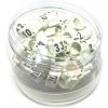 Značkovacie krúžky - priemer 8x8mm (25ks) - číslované - farba: BIELA