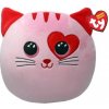 Plyšová hračka TY Squishy ružová mačka 22 cm