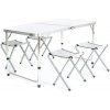 HAPPY GREEN Set kemping BILBAO stôl Al + 4 stoličky