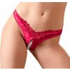 Cottelli Collection Lingerie Tanga s perlami červená