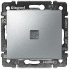 Legrand Valena - Striedavý prepínač č. 6 s orientačným osvetlením, hliník - 770126