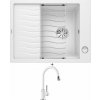 Blanco ELON 45 S biela + excentrické ovládanie + Blanco MIDA-S biela 521457