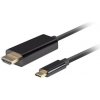 Lanberg USB-C(M)->HDMI(M) kábel 3m 4K 60Hz čierna