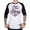 BLACK HEART Red Baron Chopper biela - M