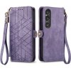 PROTEMIO 77757 GEOM Peňaženkové puzdro pre Sony Xperia 10 VI fialové