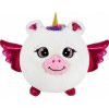 Sparkys Nafukovací plyšový kamarát - Jednorožec biely 23 cm