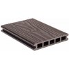G21 Terasová doska 2,5 x 14,8 x 400 cm, Dark Wood, WPC PE6391041