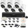 Dahua monitorovací set 6x dome kamera HAC-HDW1500T-IL-A-0280B-S2 1TB IR 40m 51mp