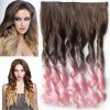 Clip in pás - kučery - ombre - odtieň 8 T Light Pink - odtieň 8 T Light Pink