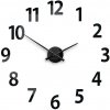 ModernClock Nástenné samolepiace hodiny Amadeus 75 cm čierne