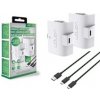 VENOM VS2874 Xbox Series S/X & One White High Capacity Twin Battery Pack + 3 meter cable (X1/XSX)