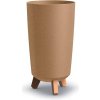 PROSPERPLAST Kvetináč GRACIA TUBUS SLIM ECO WOOD naturo 19,5cm