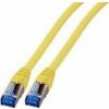 EFB Patchcord RJ45 S / FTP, kat. 6A, Kat. 7 Surový kabel TPE superflex, 1 m, žlutý (K5525FGE.1)