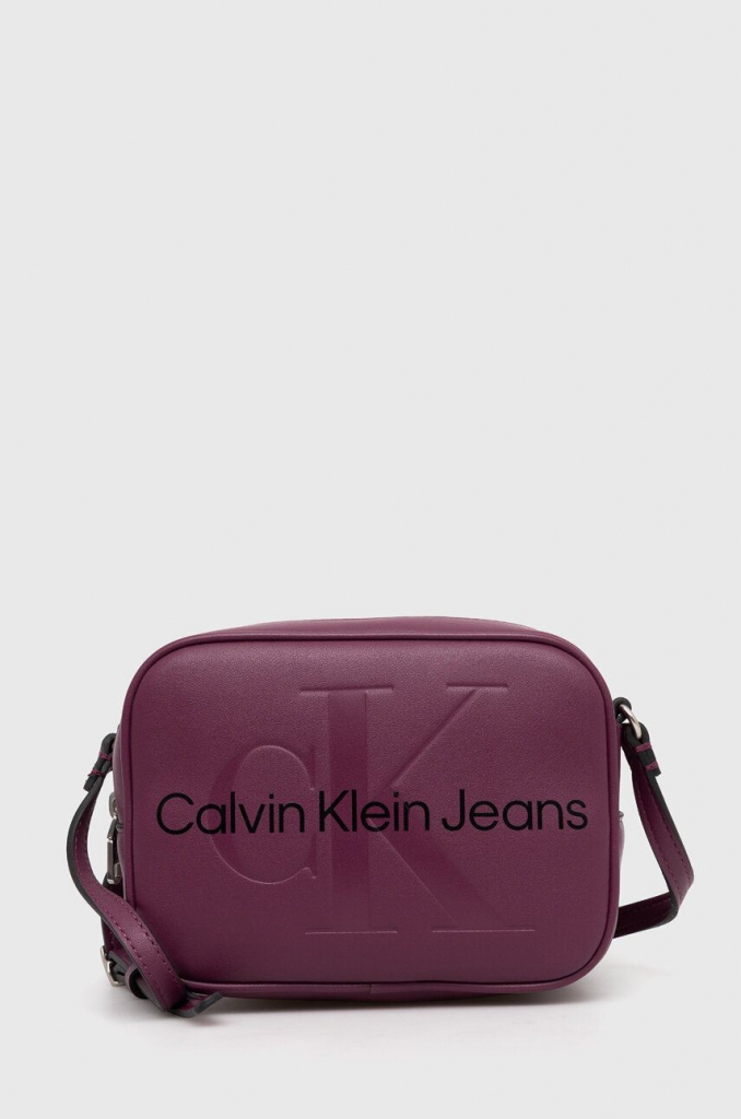 Calvin Klein kabelka Jeans fialová K60K610275