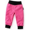 Detské softshellové nohavice ROCKINO Hustey jar/jeseň – vodeodolné Farba: ružovo-čierna, Veľkosť: 68