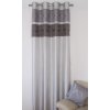 Sivý jednodielny záves na okno s elegantným vzorom sivá Šírka 140 cm | Dĺžka 250 cm
