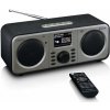 LENCO DIR-141 čierna / Internetové Rádio / DAB+ / FM / WiFi / Spotify Connect / 10W / 3.5mm / BT 5.0 (DIR-141BK)
