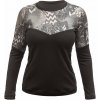 Tričko dl. rukáv Fresh Trash WOMEN'S ESCAPE MERINO LONG SLEEVE TEE BLACK/ZEBRA XL