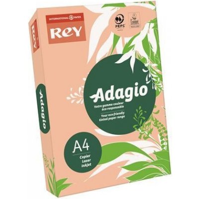 Kopírovací papier farebný A4 80 g Rey Adagio intenzívna broskyňa