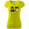 Je mi 50 pivo - Dámske tričko Pure - L ( Limetková )