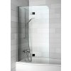 RIHO NOVIK Z500 120cm vaňová zástena dvojdielna skladacia, chróm, sklo číre, GZT9200124