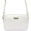 MiaMore DOLLARO biela dámska kožená bočná kabelka crossbody 22 x 14,5 x 9 cm