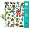DJECO Samolepky Metalické - Roboti
