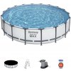 BESTWAY Steel Pro Frame rodinný bazén 549 x 122 cm + kartušová filtrácia a schodíky 56462