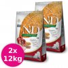 FARMINA N&D Dog AG Puppy Medium & Maxi, Chicken, Spelt, Oats & Pomegranate 2x12kg
