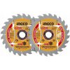 Pílový kotúč 185 Ultratenký 1mm, sada 2ks, Ingco