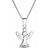 EVOLUTION GROUP 32078.1 crystal anjel dekorovaný kryštálmi Swarovski (Ag 925/1000, 2,8 g)