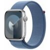 Apple Watch Series 9 GPS 45mm Strieborné hliníkové telo - Ľadovo modrý prevliekací remienok / 140-245 mm
