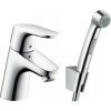Hansgrohe Focus - Páková umývadlová batéria 70 s ručnou sprchou Bidette a sprchovou hadicou 160 cm, chróm 31926000