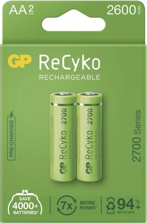 GP ReCyko AA 2600mAh 2ks 1032222270 od 5,92 € - Heureka.sk