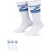 Vysoké bavlnené ponožky Nike SPORTSWEAR EVERYDAY ESSENTIAL CREW (3 PAIRS) biele DX5089-105 - XL